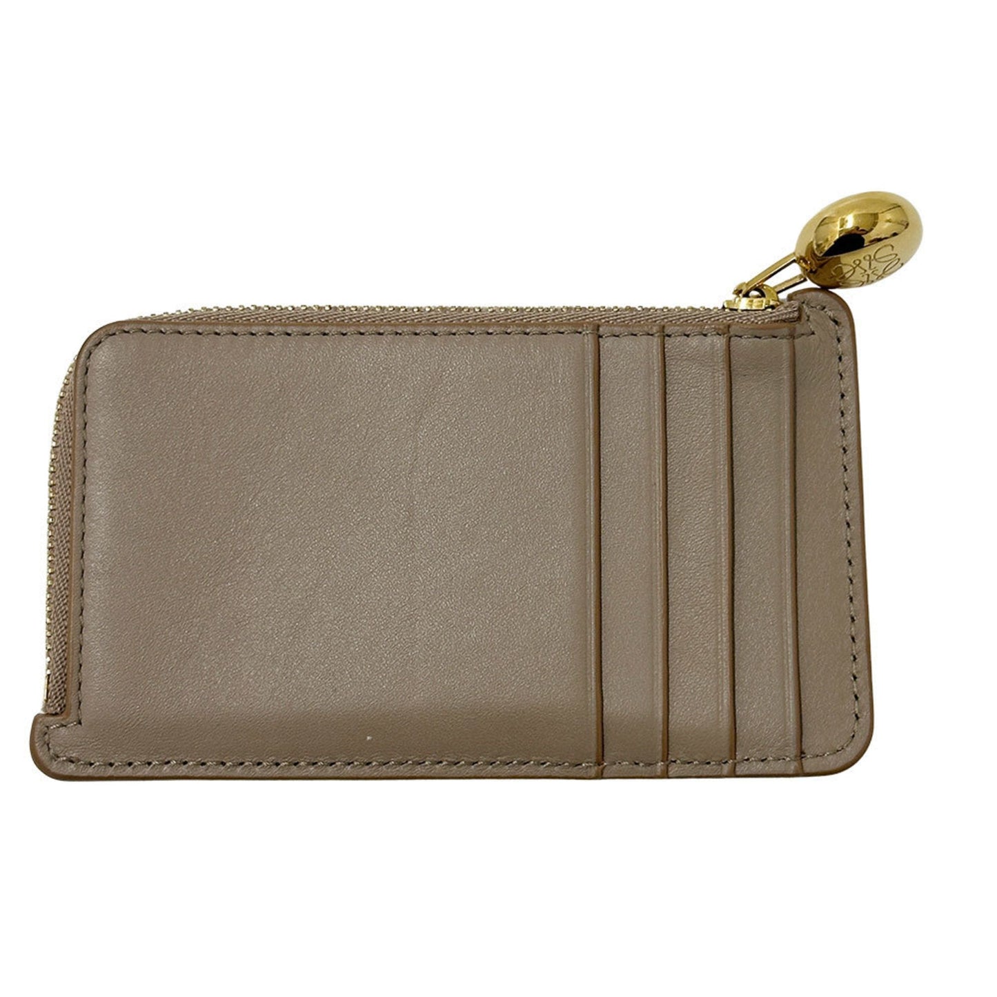 Loewe Grayish Leather Coin Purse/Coin Case (Pre-Owned)