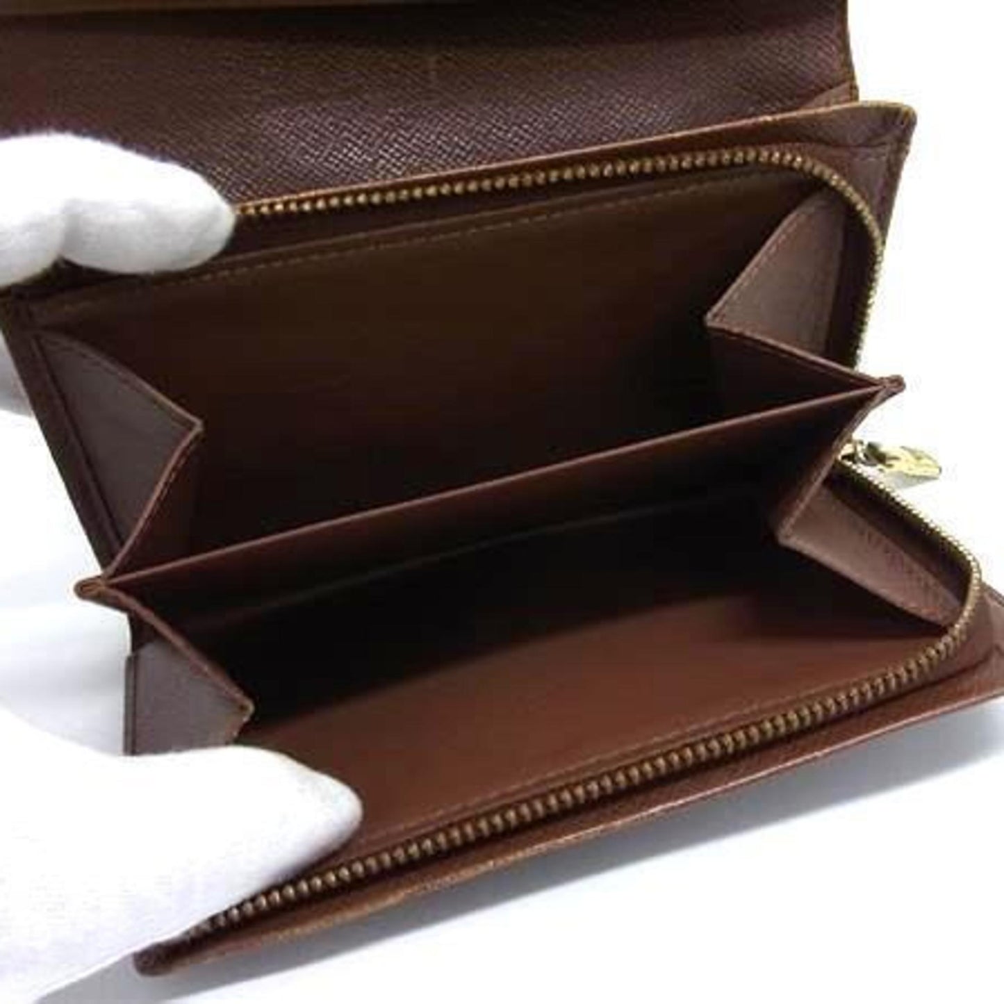 Louis Vuitton Brown Pvc Leather Wallet (Bi-Fold) (Pre-Owned)