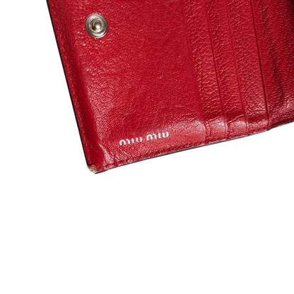 Miu Miu Red Color Wallet (Bi-Fold) (Pre-Owned)