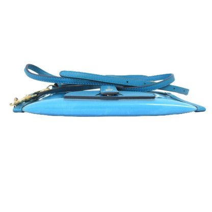 Anya Hindmarch Blue Pochette Pouch Shoulder Bag (Pre-Owned)