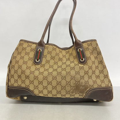 Gucci Brown Canvas Tote Bag (Pre-Owned)
