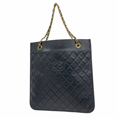 Chanel Black Leather Tote Bag (Pre-Owned)