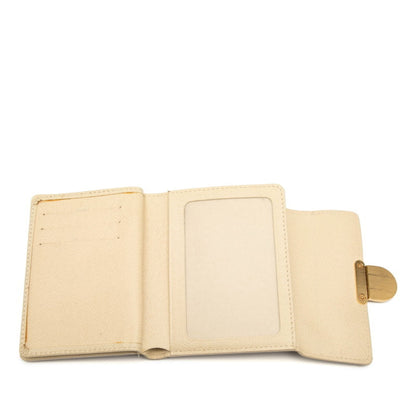 Louis Vuitton White Pvc Leather Wallet (Bi-Fold) (Pre-Owned)