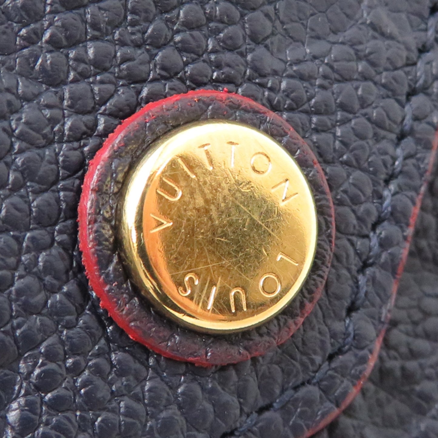 Louis Vuitton Marine Rouge Navy Monogram Empreinte Pouch Shoulder Bag (Pre-Owned)