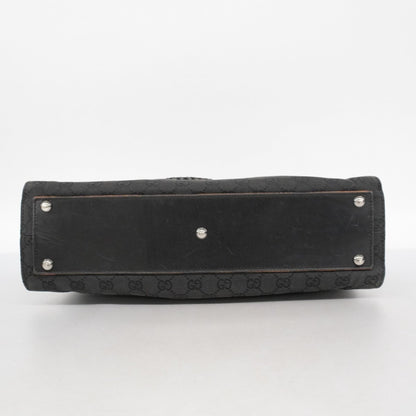 Gucci Black Canvas Tote Bag (Pre-Owned)