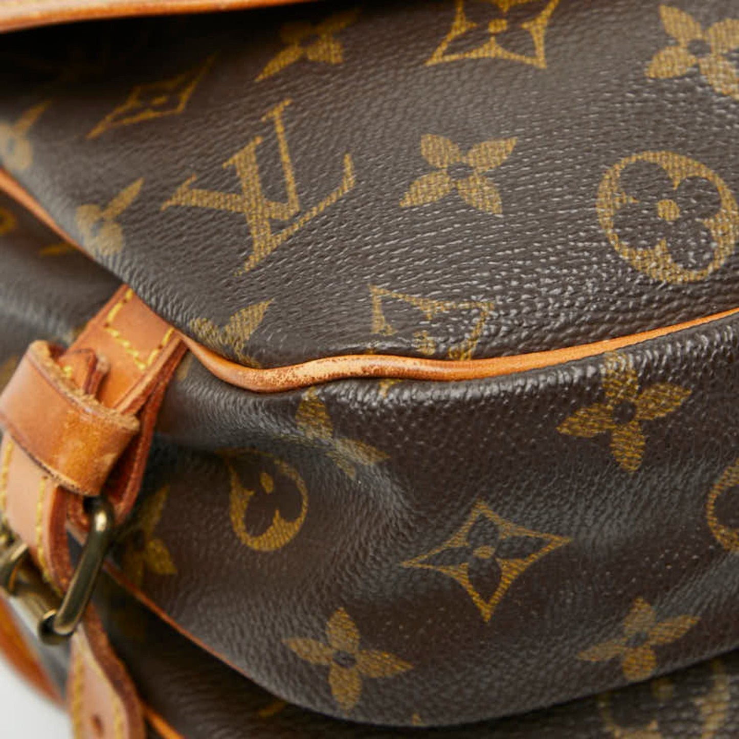 Louis Vuitton Brown Pvc Leather Shoulder Bag (Pre-Owned)