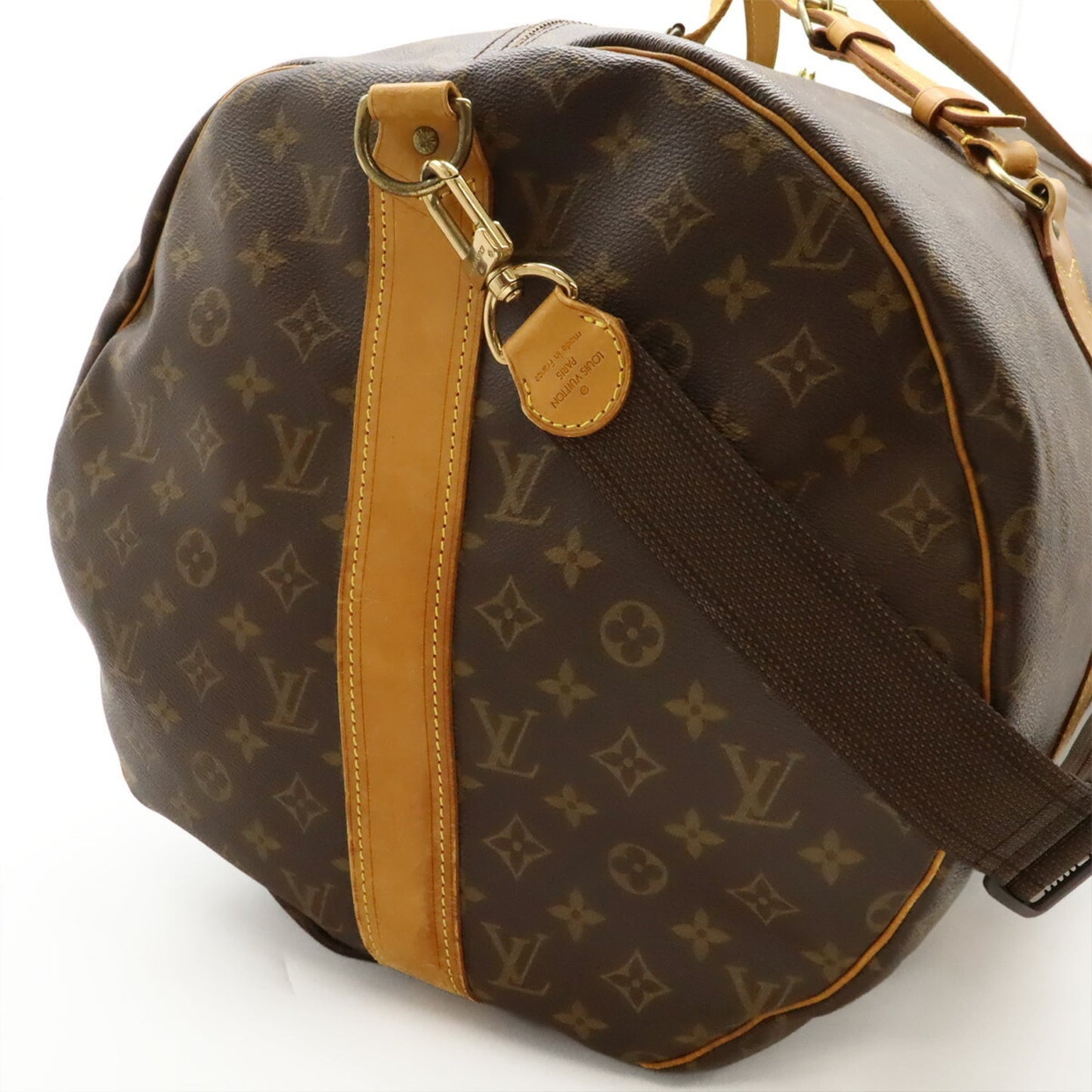 Louis Vuitton Brown Pvc Boston Bag Shoulder Bag (Pre-Owned)