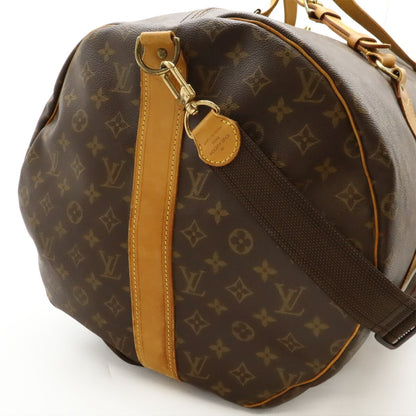 Louis Vuitton Brown Pvc Boston Bag Shoulder Bag (Pre-Owned)