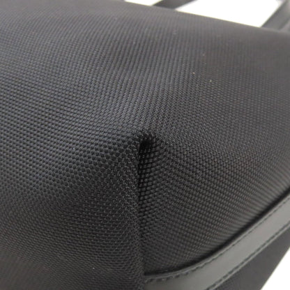 Gucci Sherry Line Black Nylon Canvas Leather Tote Bag (Pre-Owned)