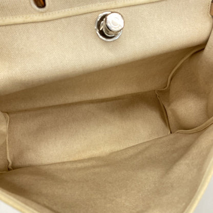 Hermes Natural Toile H Handbag (Pre-Owned)