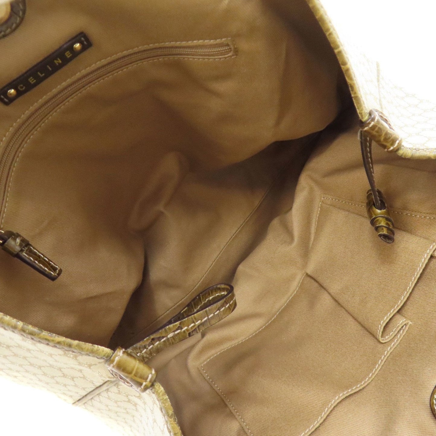 Celine Macadam Brown Canvas Tote Bag (Pre-Owned)