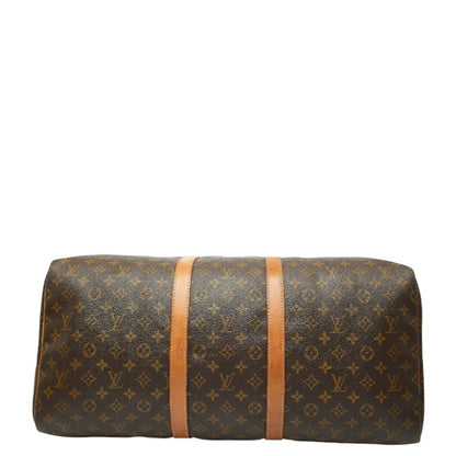 Louis Vuitton Brown Pvc Leather Boston Bag (Pre-Owned)