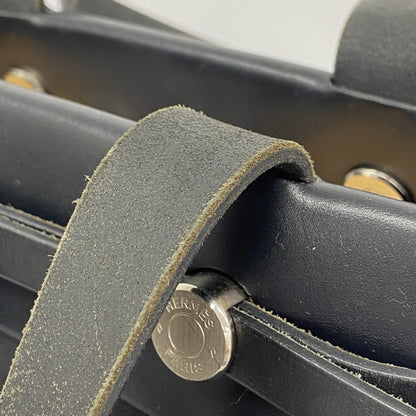 Hermes Black Toile Officier Tote Bag (Pre-Owned)