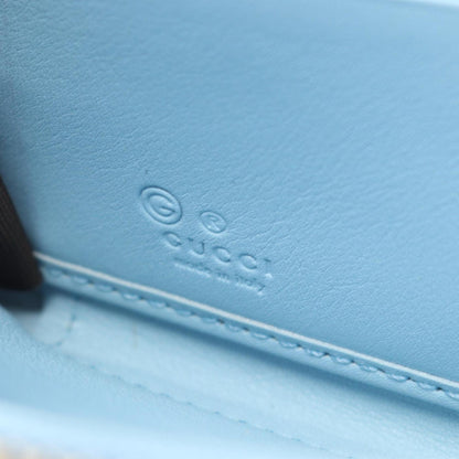 Gucci Blue Leather Long Wallet (Bi-Fold) (Pre-Owned)