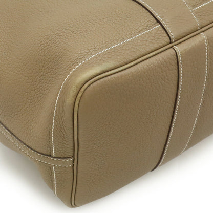 Hermes Garden Etoupe Gray Negonda Leather Handbag Tote Bag (Pre-Owned)