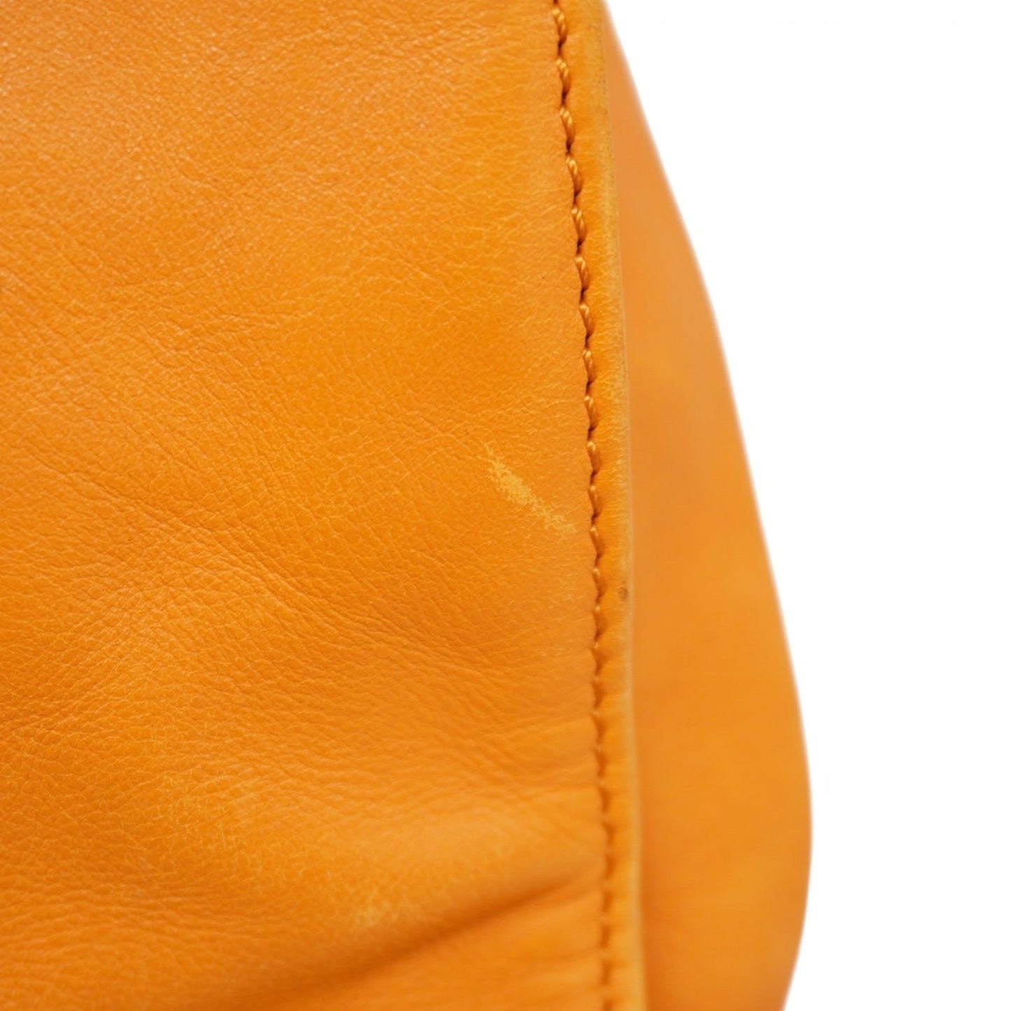 Chanel Orange Leather Tote Bag (Pre-Owned)