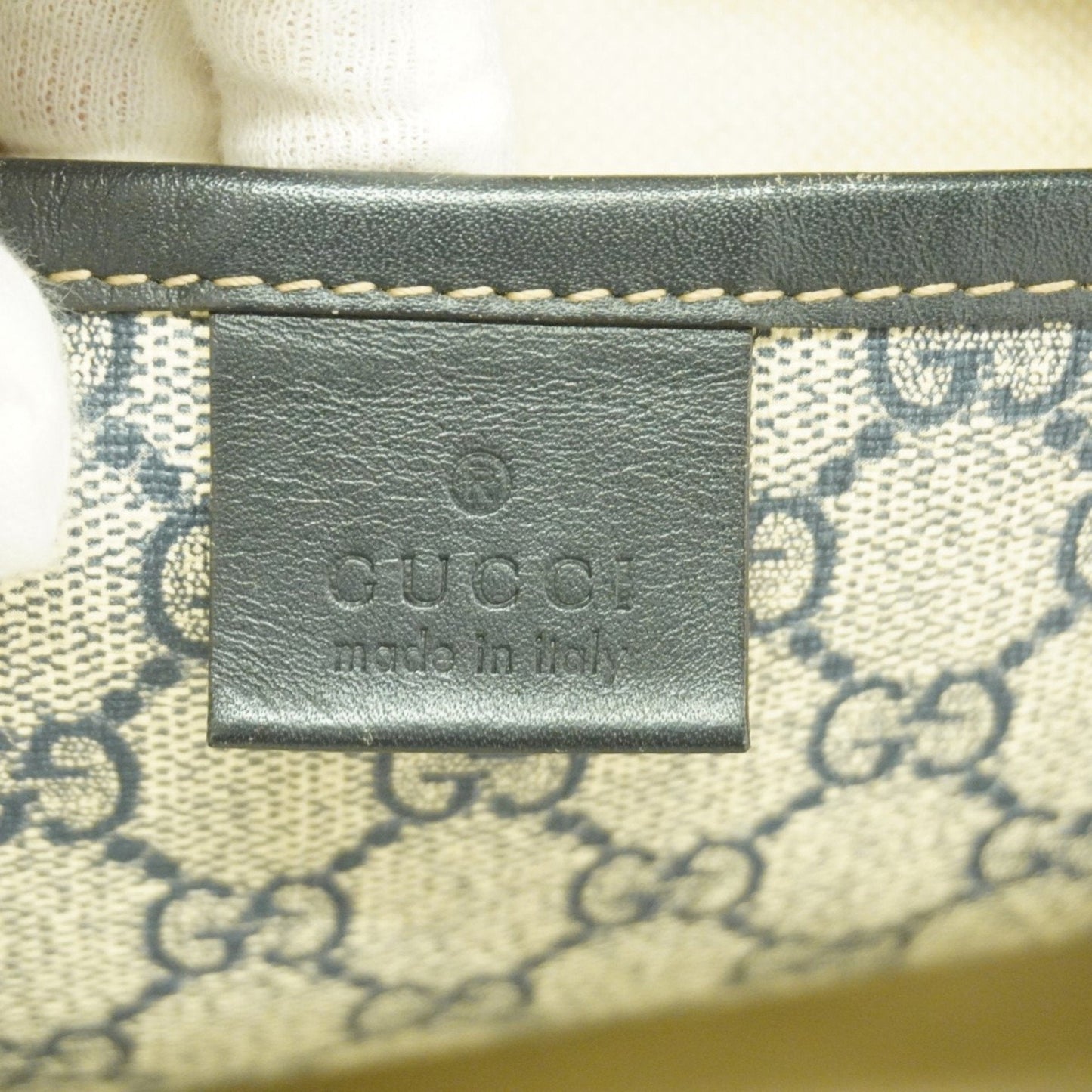 Gucci Navy Pvc Tote Bag (Pre-Owned)
