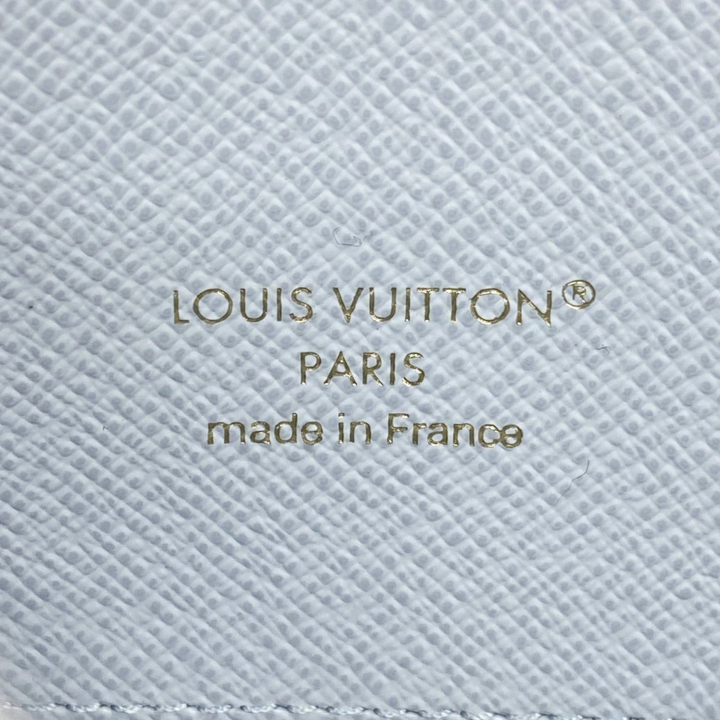 Louis Vuitton Blue Brown Coin Purse/Coin Case (Pre-Owned)