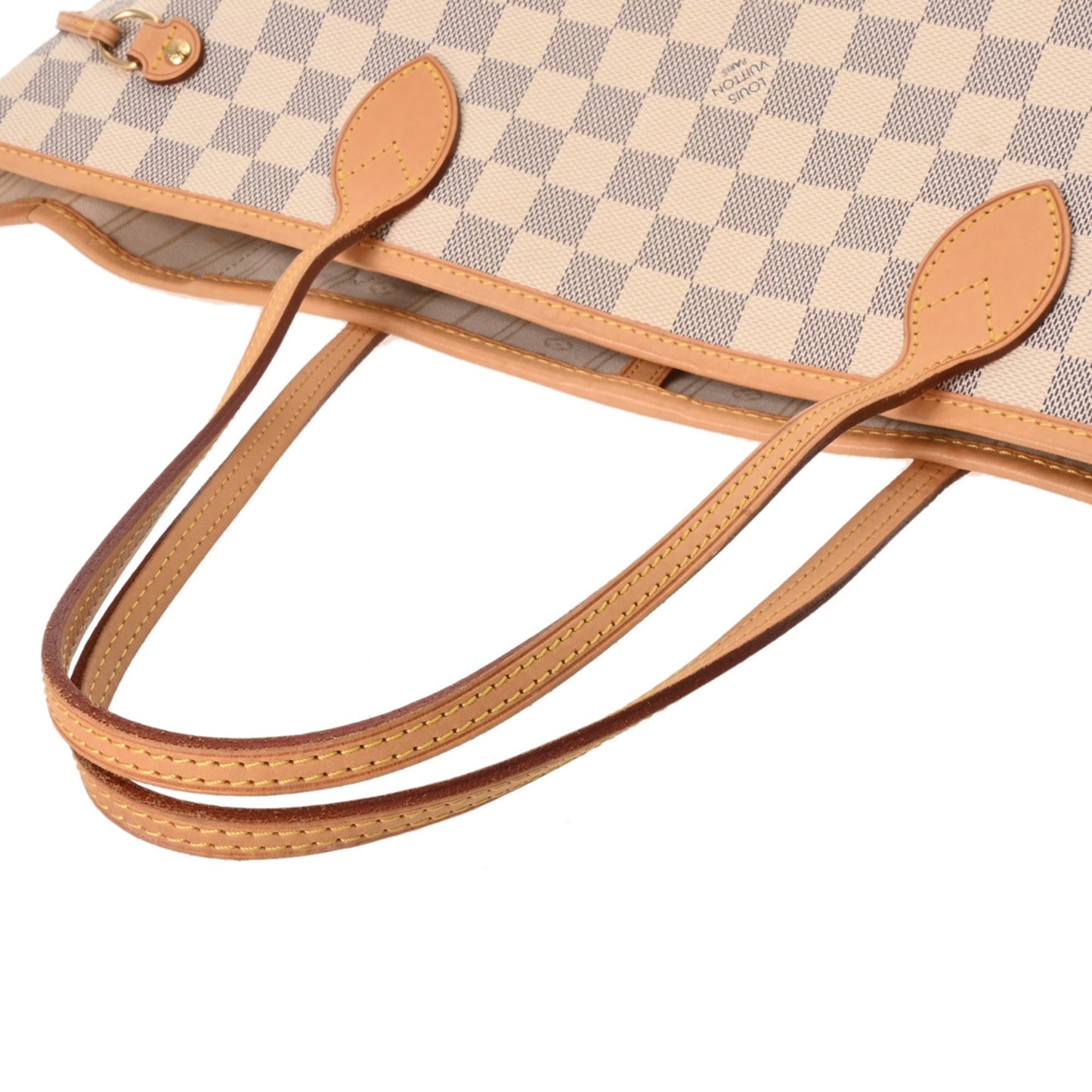 Louis Vuitton White Damier Azur Canvas Tote Bag (Pre-Owned)