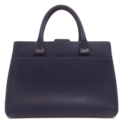 Chanel Navy Leather Tote Bag (Pre-Owned)