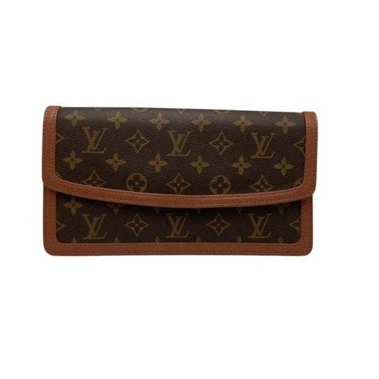 Louis Vuitton Brown Pvc Leather Clutch Bag Pochette (Pre-Owned)