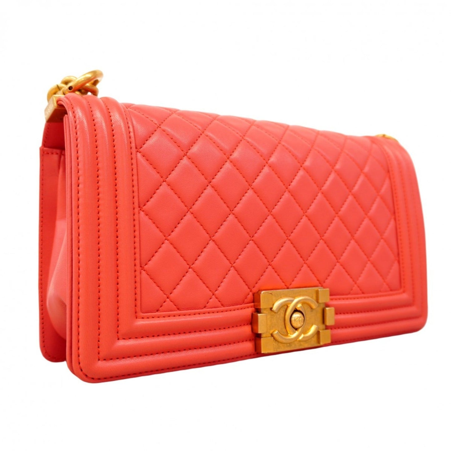 Chanel Pink Leather Shoulder Bag (Pre-Owned)