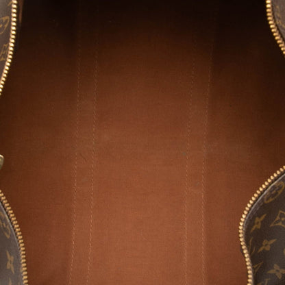 Louis Vuitton Brown Pvc Leather Boston Bag (Pre-Owned)