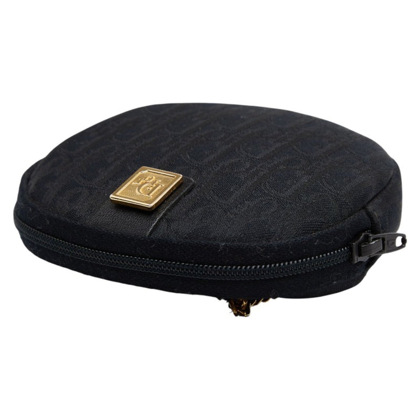 Christian Dior Black Canvas Coin Purse/Coin Case (Pre-Owned)
