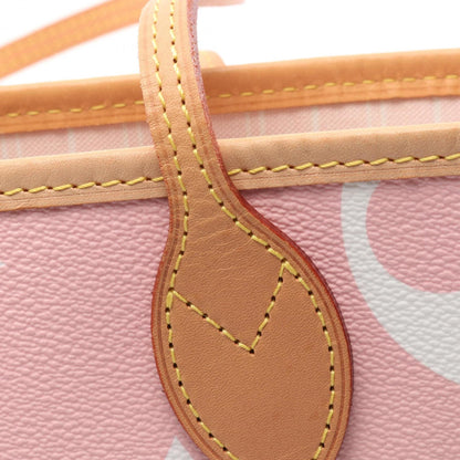 Louis Vuitton Pink Yellow Coated Canvas Monogram Pvc Leather Tote Bag (Pre-Owned)