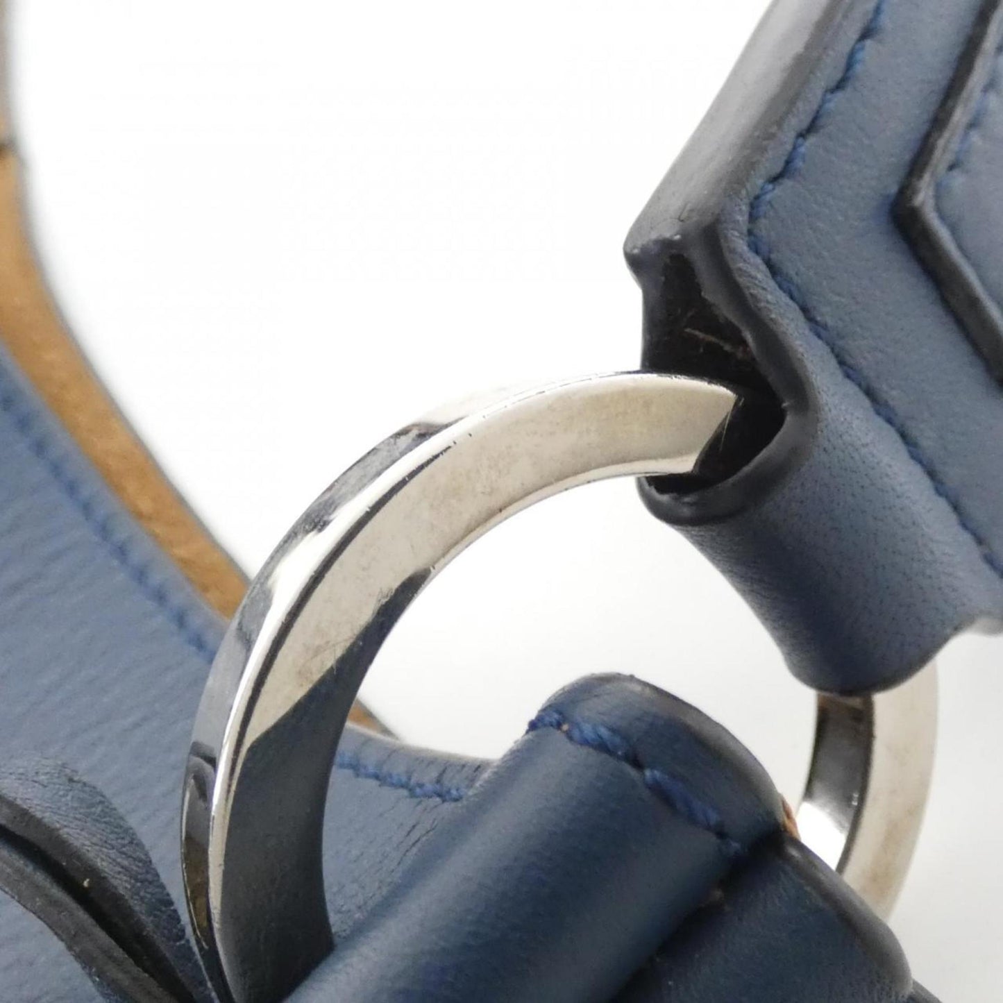 Loewe Blue Leather Shoulder Bag (Pre-Owned)