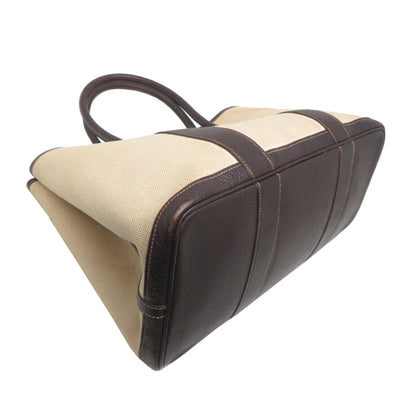 Hermes Brown White Leather Tote Bag (Pre-Owned)