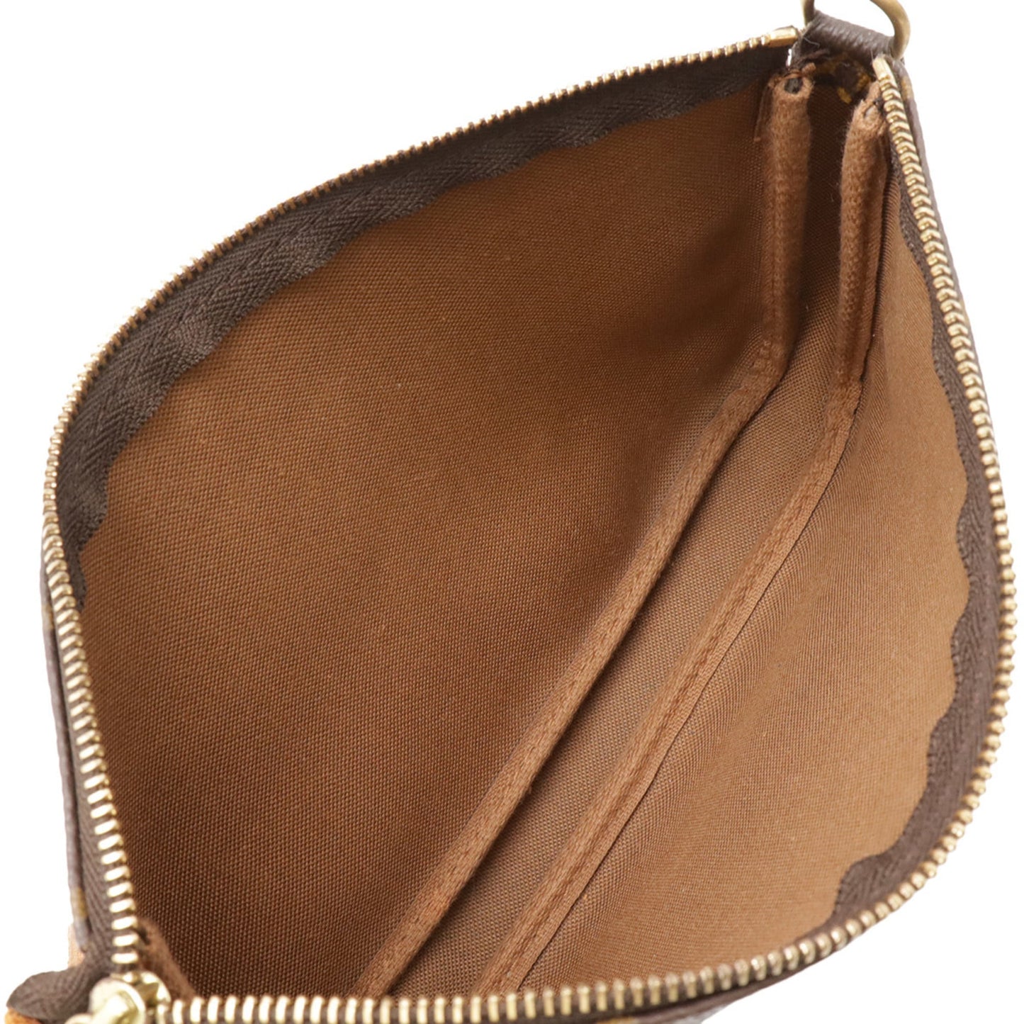 Louis Vuitton Brown Pvc Handbag Pochette Pouch (Pre-Owned)