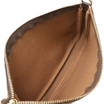 Louis Vuitton Brown Pvc Handbag Pochette Pouch (Pre-Owned)