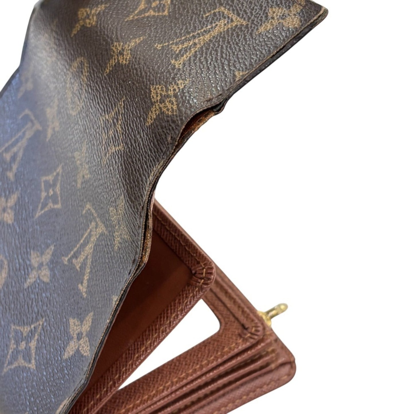 Louis Vuitton Brown Monogram Wallet (Tri-Fold) (Pre-Owned)