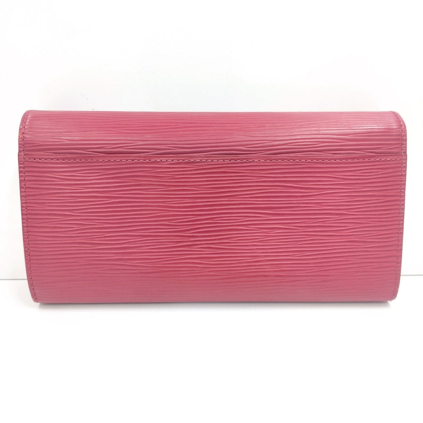 Louis Vuitton Fuchsia Epi Leather Long Wallet (Tri-Fold) (Pre-Owned)