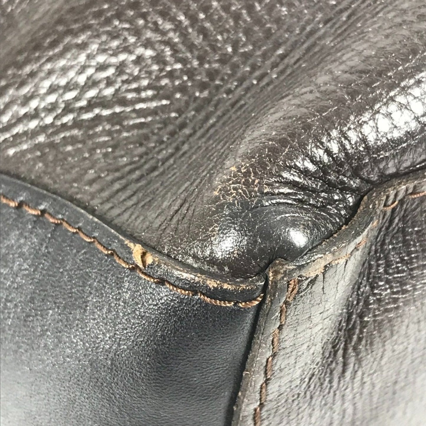 Louis Vuitton Brown Coffee Utah Leather Shoulder Bag Tote Bag (Pre-Owned)