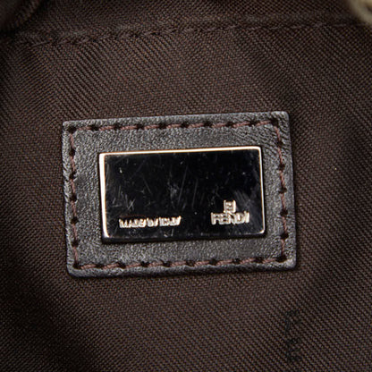 Fendi Brown Canvas Leather Shoulder Bag (Pre-Owned)