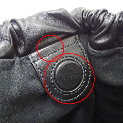 Gucci Black Leather Shoulder Bag Tote Bag (Pre-Owned)