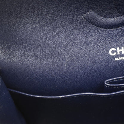 Chanel Navy Grained Calfskin Shoulder Bag (Pre-Owned)