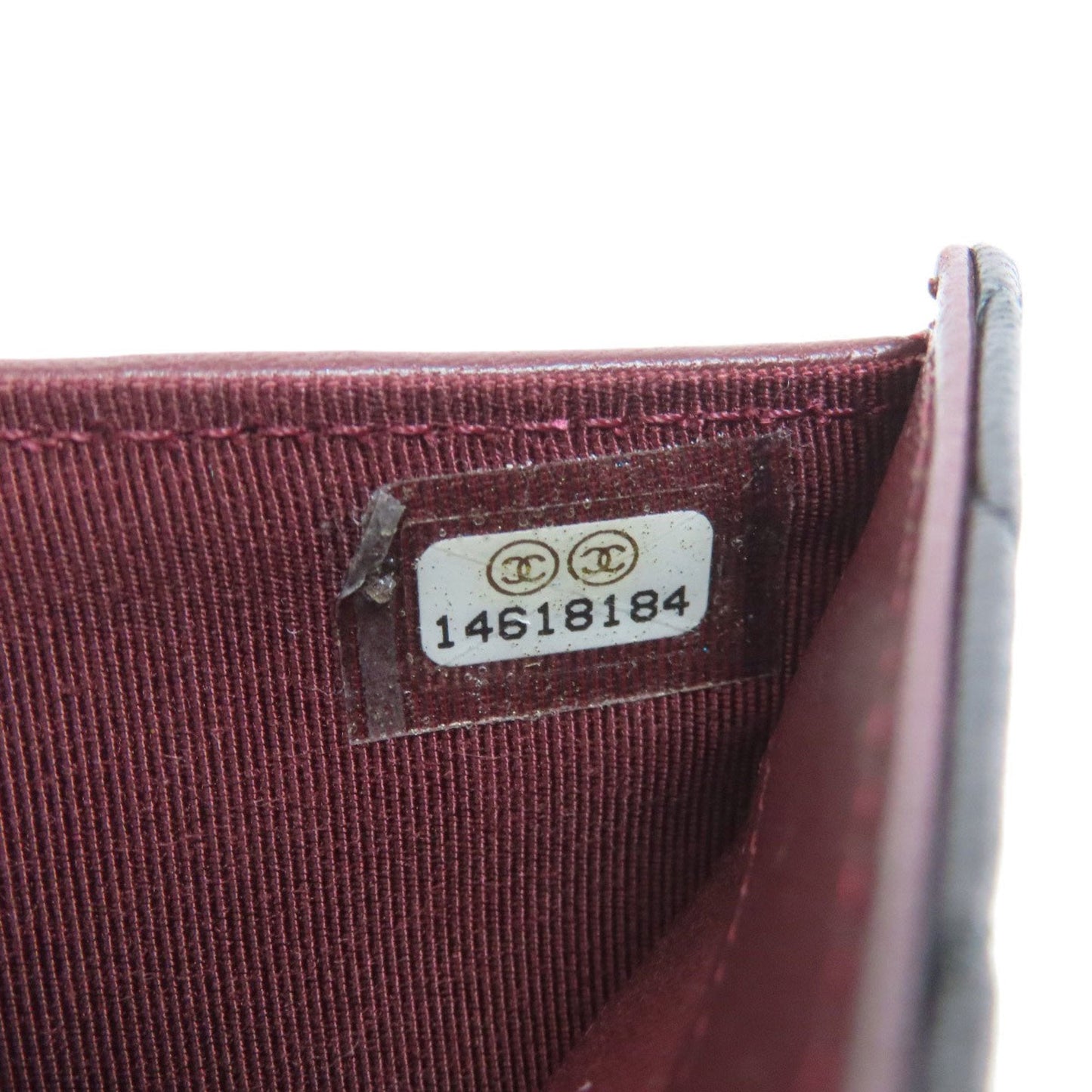 Chanel Matelasse Black Leather Wallet (Bi-Fold) (Pre-Owned)