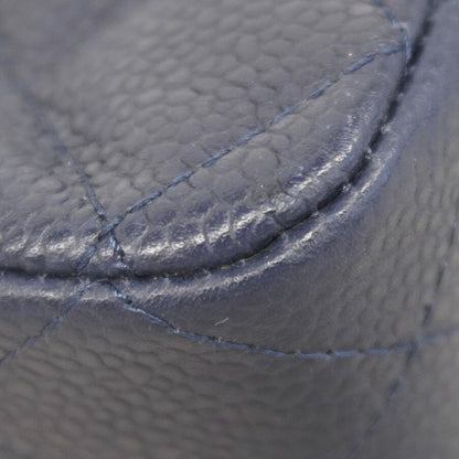Chanel Navy Grained Calfskin Shoulder Bag (Pre-Owned)