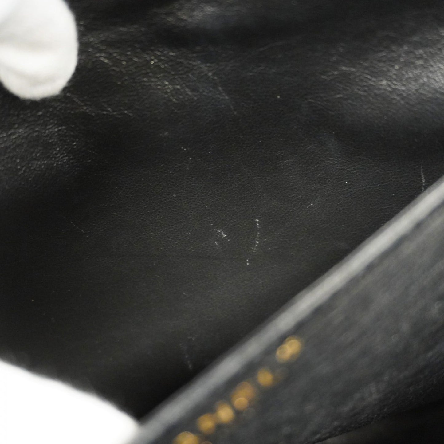 Chanel Black Grained Calfskin Handbag (Pre-Owned)