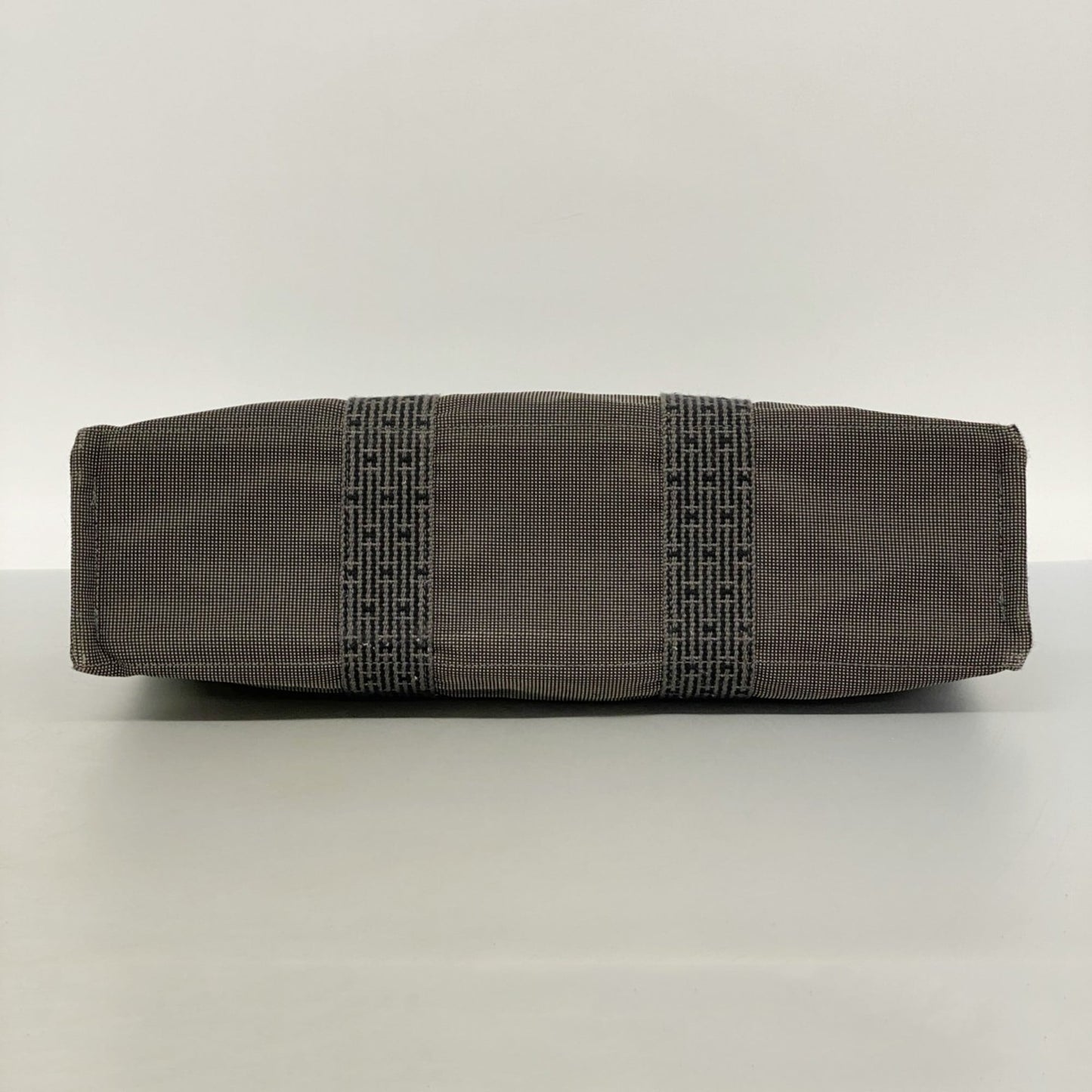 Hermes Gray Canvas Tote Bag (Pre-Owned)