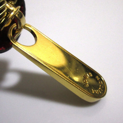 Louis Vuitton Brown Red Color Long Wallet (Bi-Fold) (Pre-Owned)