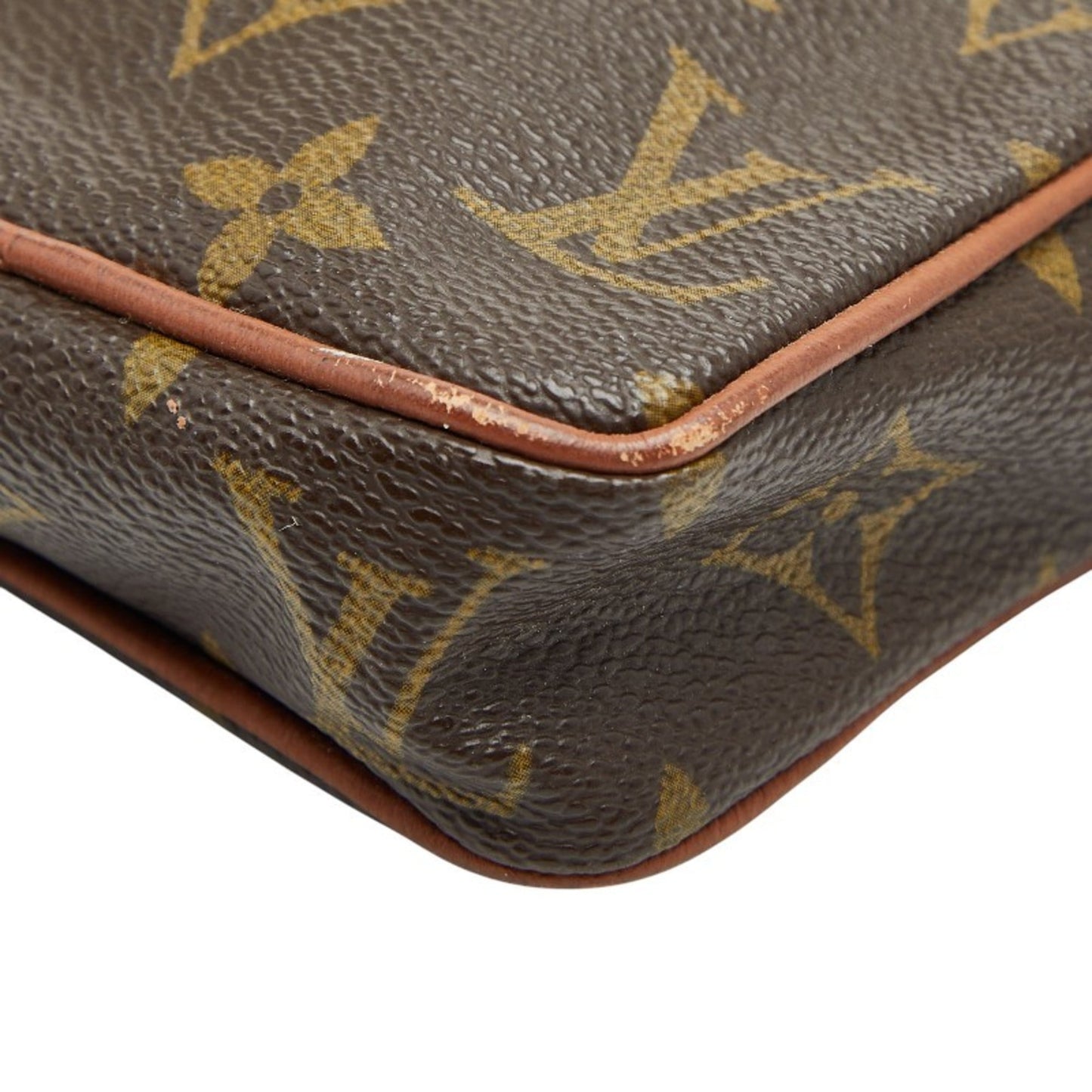 Louis Vuitton Brown Pvc Leather Shoulder Bag (Pre-Owned)