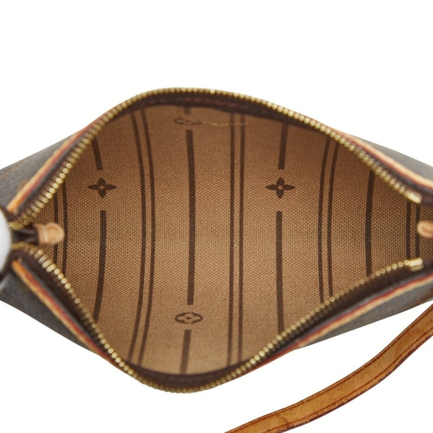 Louis Vuitton Brown Pvc Leather Pochette Pouch (Pre-Owned)