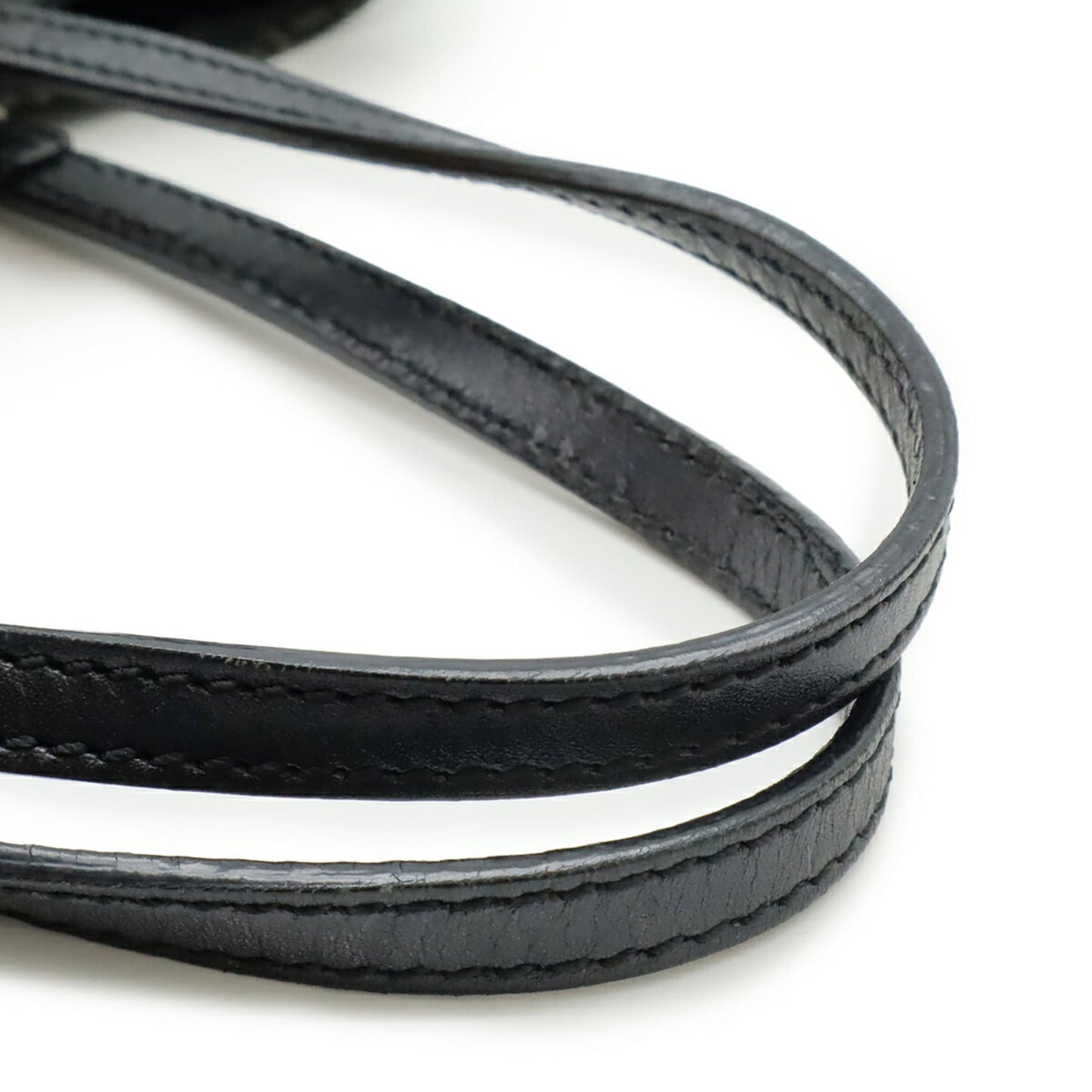 Fendi Black Canvas Leather Handbag Tote Bag (Pre-Owned)