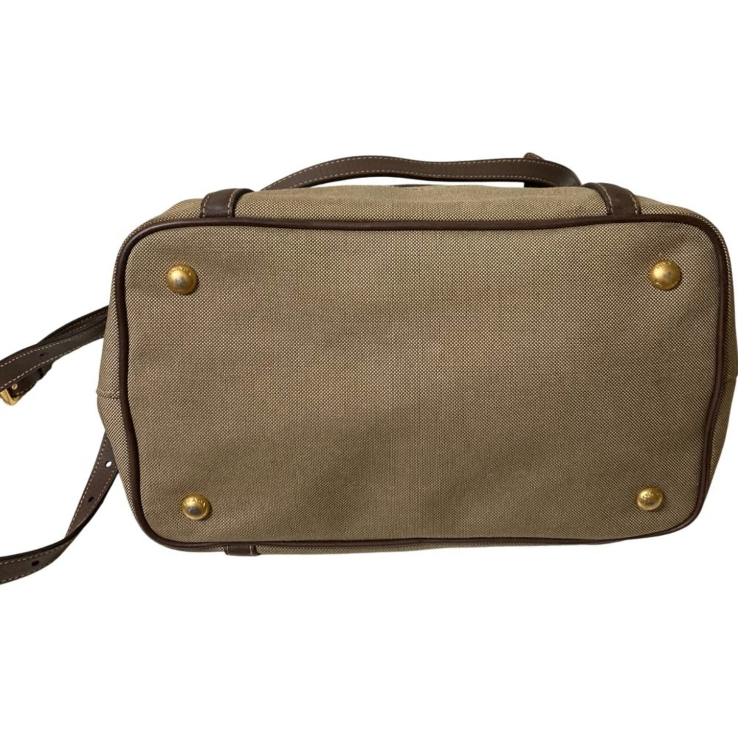 Prada Khaki Brown Handbag Tote Bag (Pre-Owned)