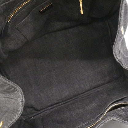 Prada Black Denim Tote Bag (Pre-Owned)