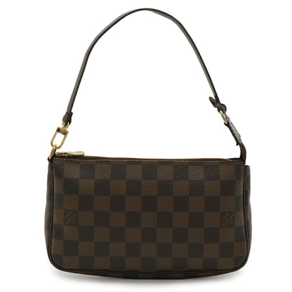 Louis Vuitton Brown Pvc Pochette Pouch (Pre-Owned)